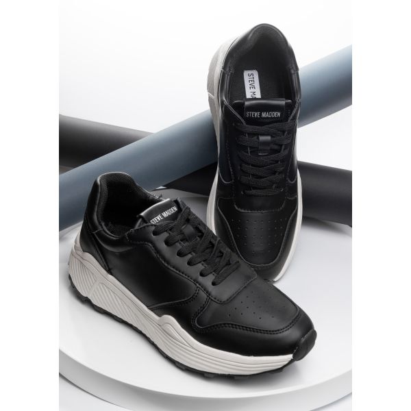 Кроссовки мужские Stive Maden-SARD01M1-BLACK LEAT